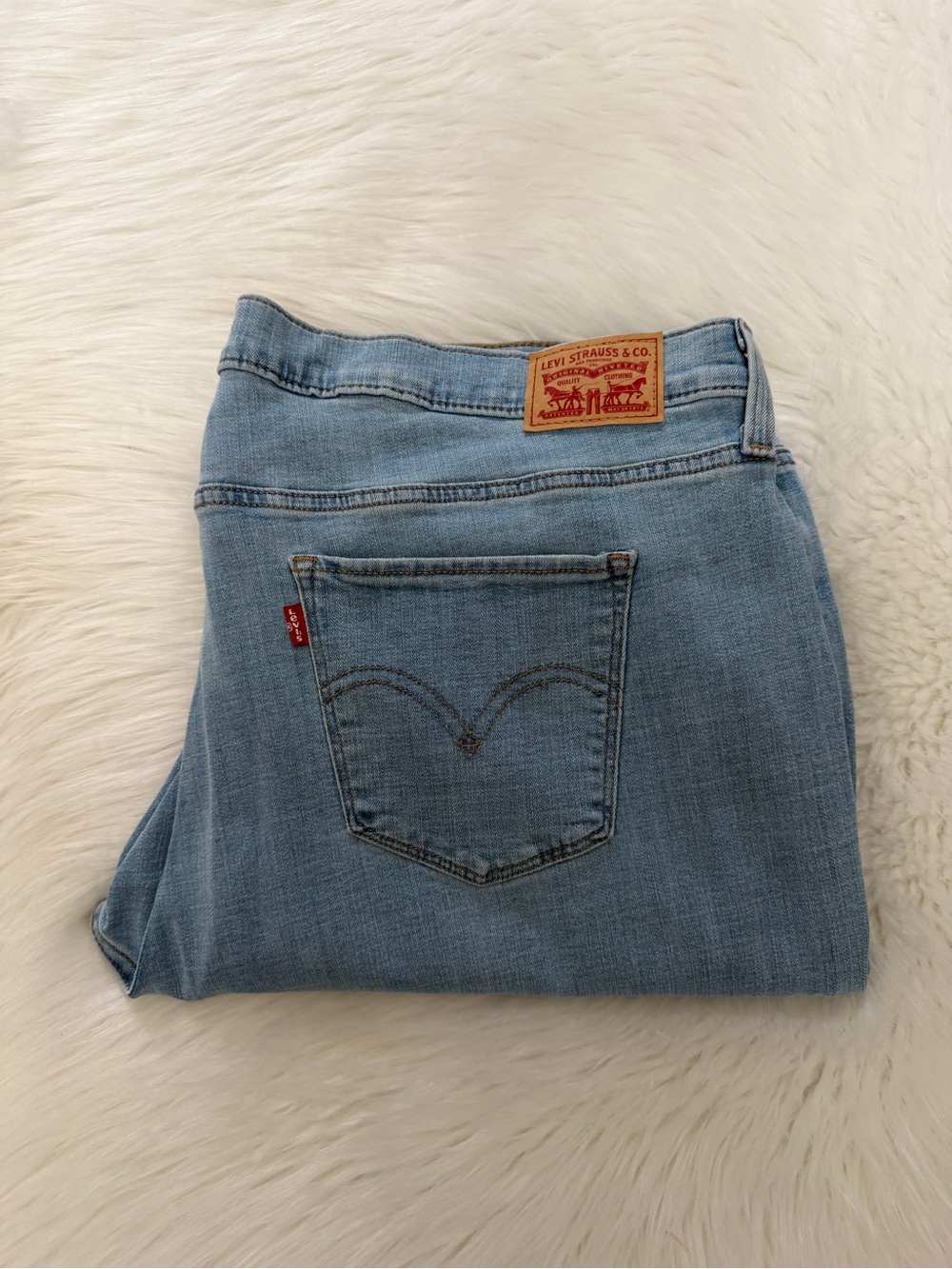 Levi's Light Blue Denim Classic Bootcut Jeans Sz 22W